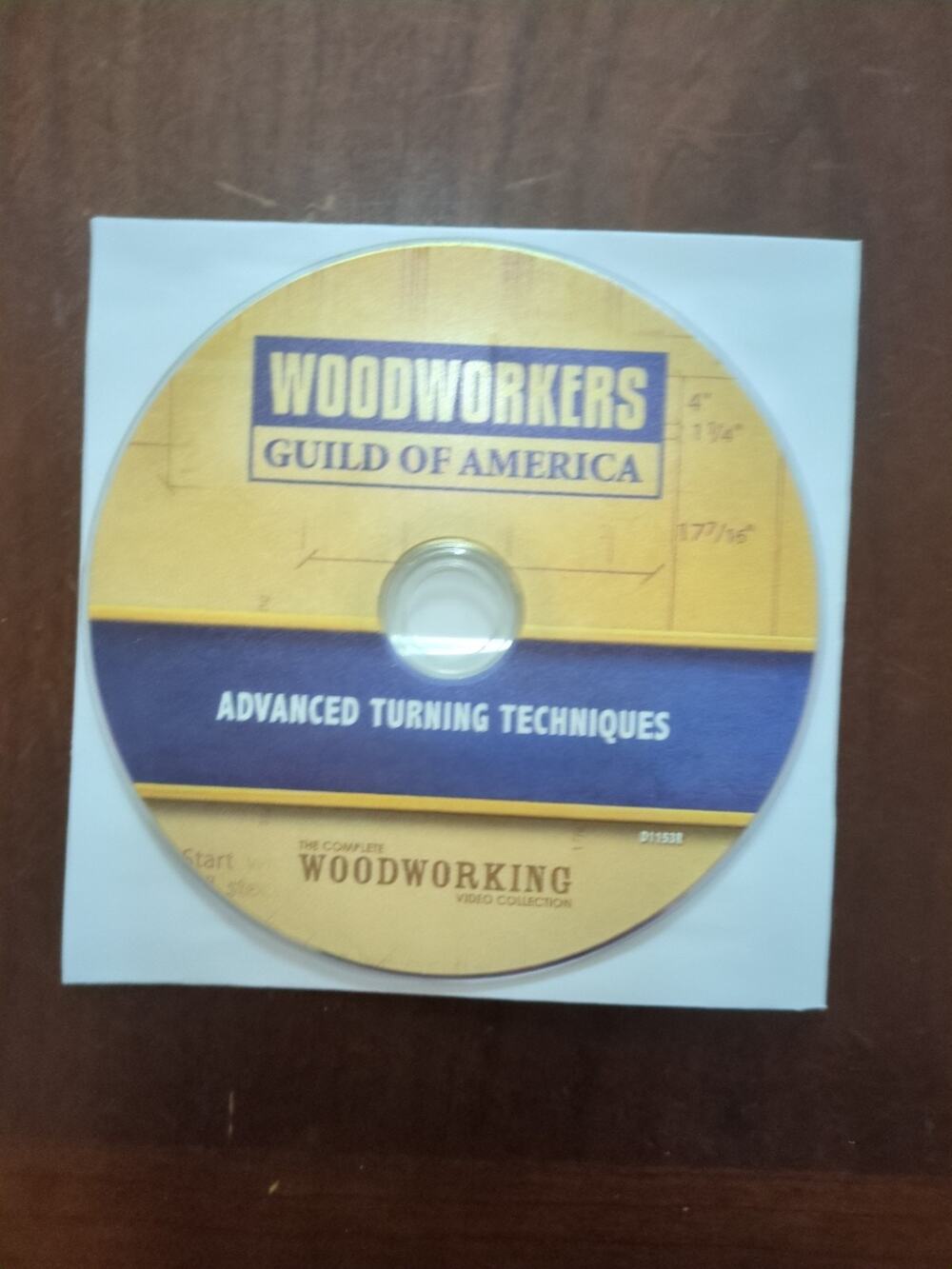Woodworkers Guild of America DVD Advanced Turning Techniques disc only